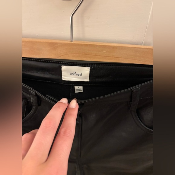 Aritzia Melina Vegan Leather Straight Leg Pants - Picture 5 of 5